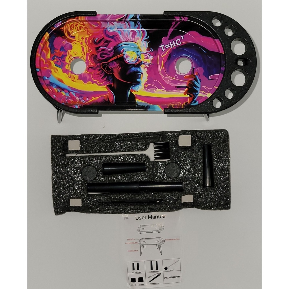 Metal Rolling Tray - Cone Loader - Filler - Pre Roll Machine - Foldable